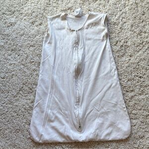 Halo White Cream Baby Sleep Sack Front Zipper Med 6-12 Mo Wearable Blanket
